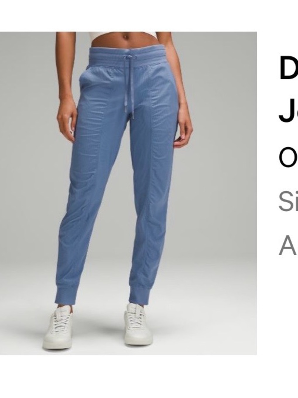 lululemon athletica Periwinkle Drawstring Jogger Pants